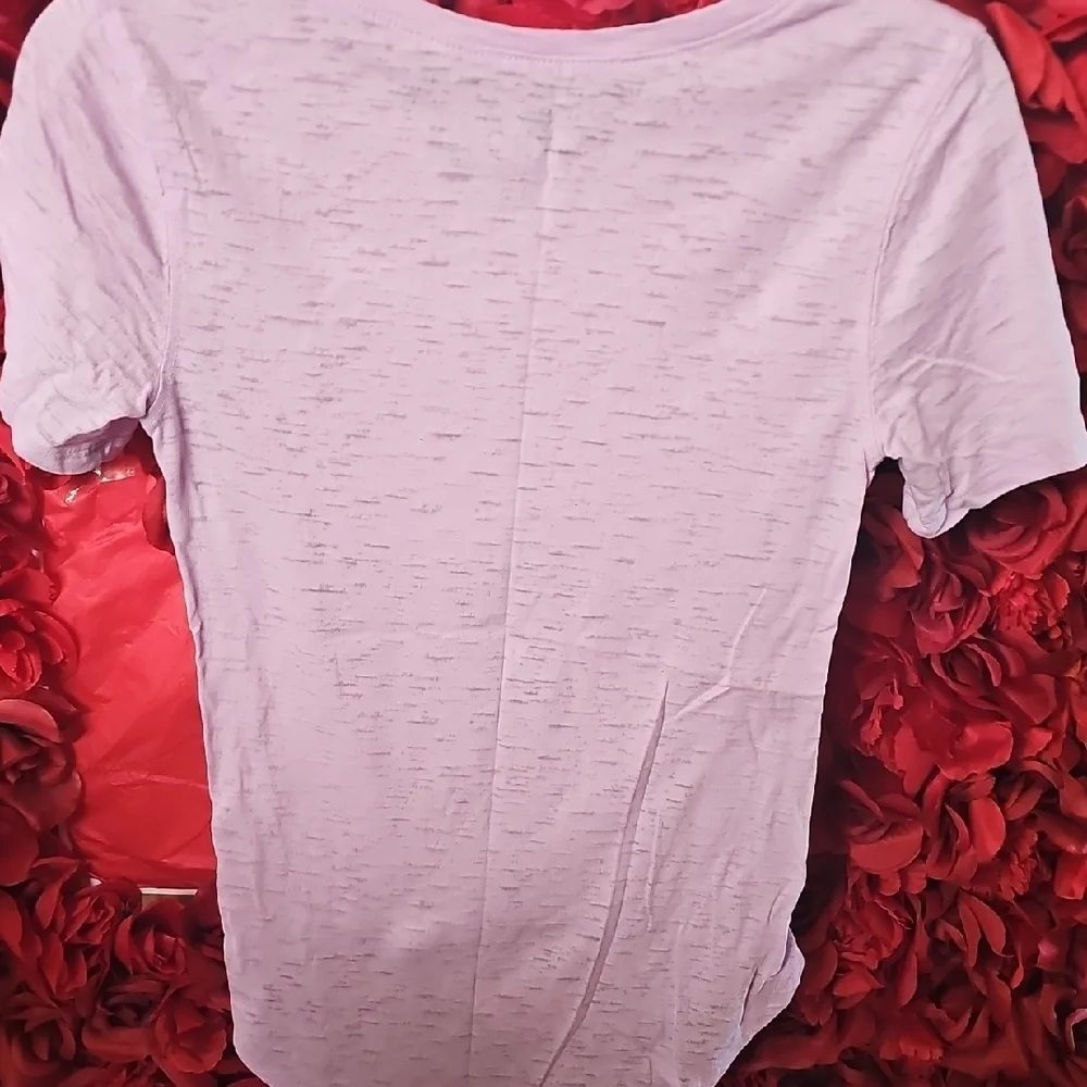Justice Girls Purple Jump, Tumble. Flip Gymnast Tie Front T-Shirt Size 8